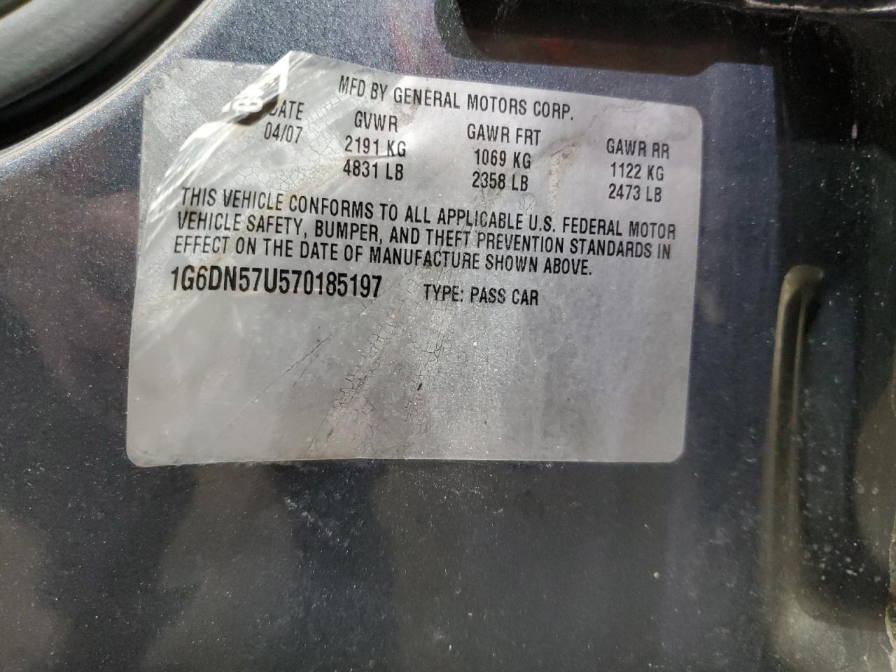 2007 CADILLAC CTS