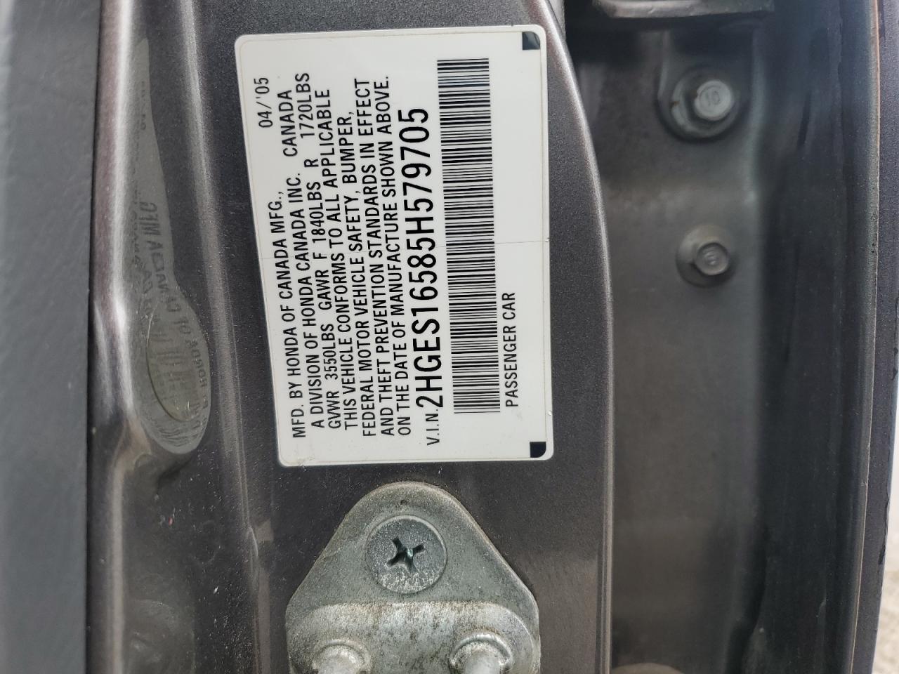2005 HONDA CIVIC