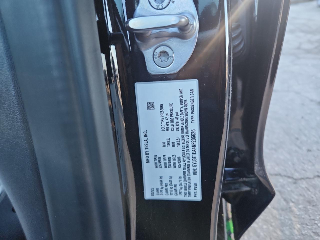 2022 TESLA MODEL 3