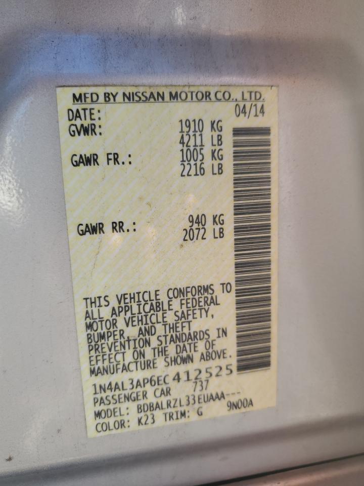 2014 NISSAN ALTIMA