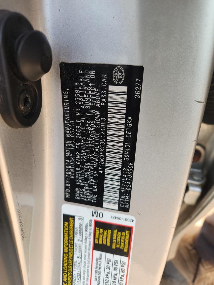 2011 TOYOTA CAMRY