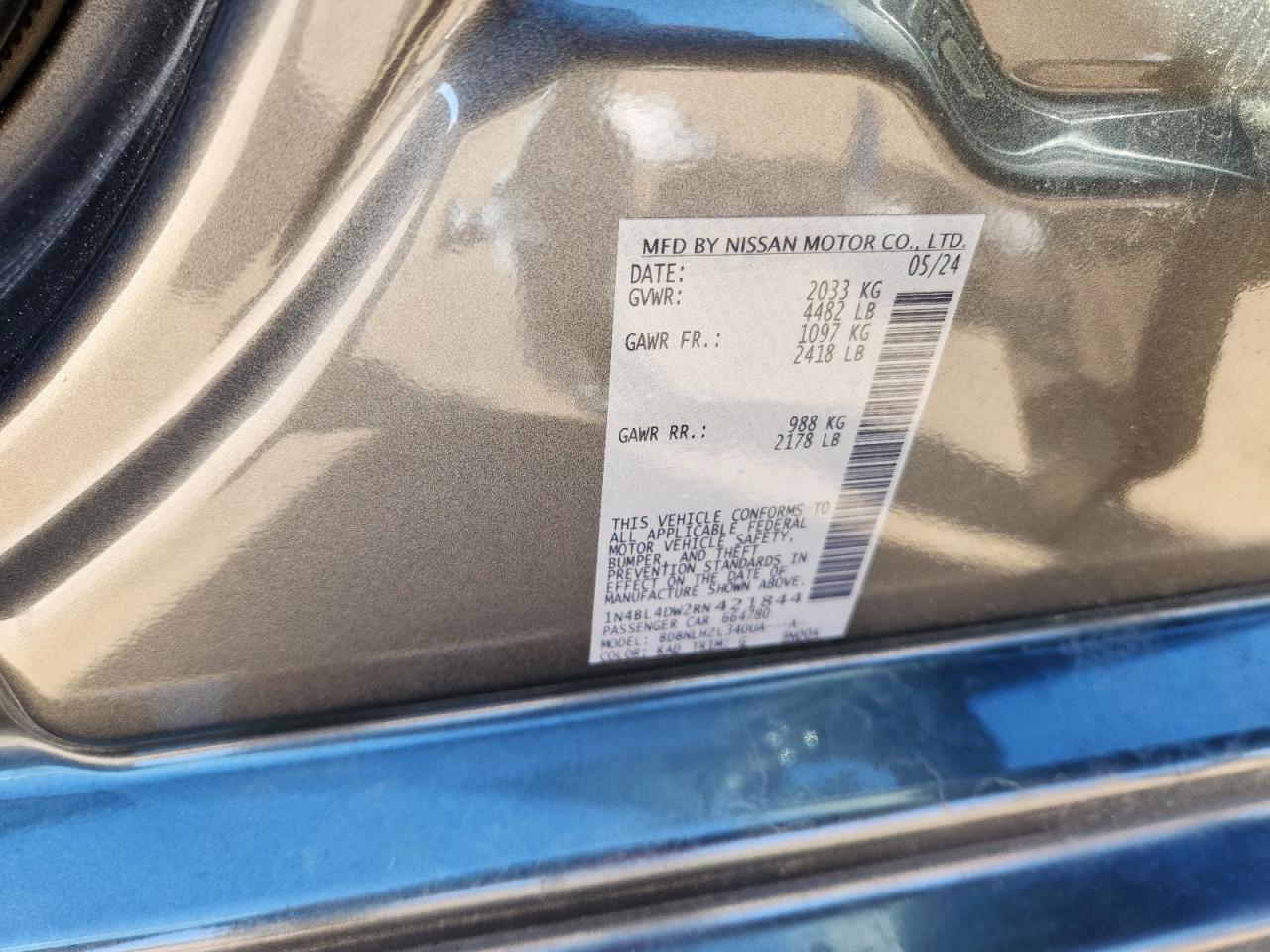 2024 NISSAN ALTIMA
