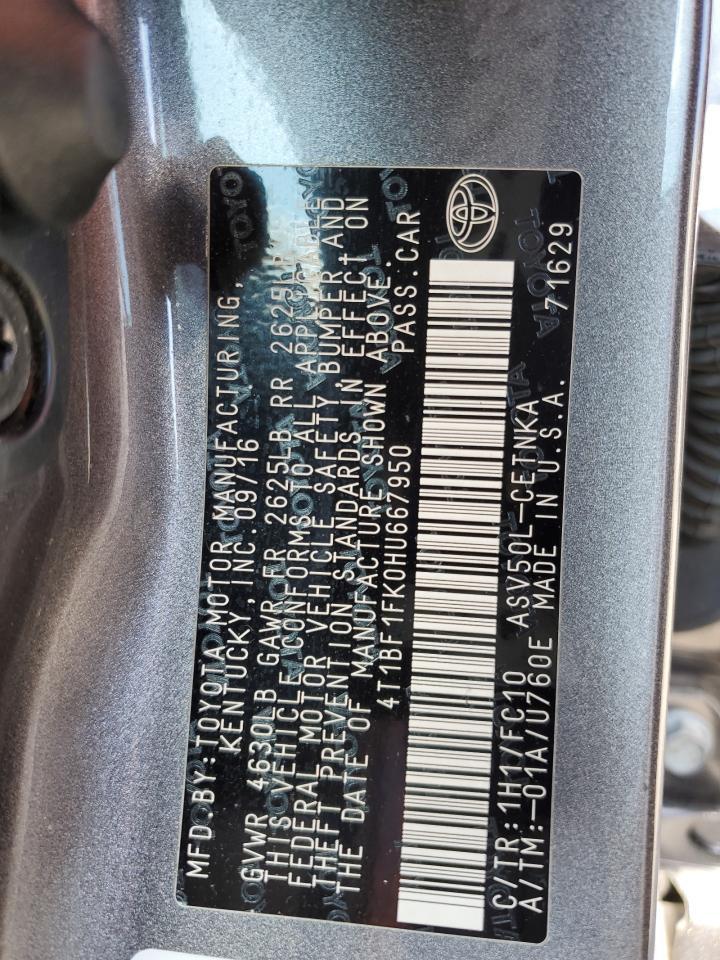2017 TOYOTA CAMRY