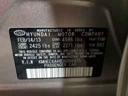 2013 HYUNDAI SONATA