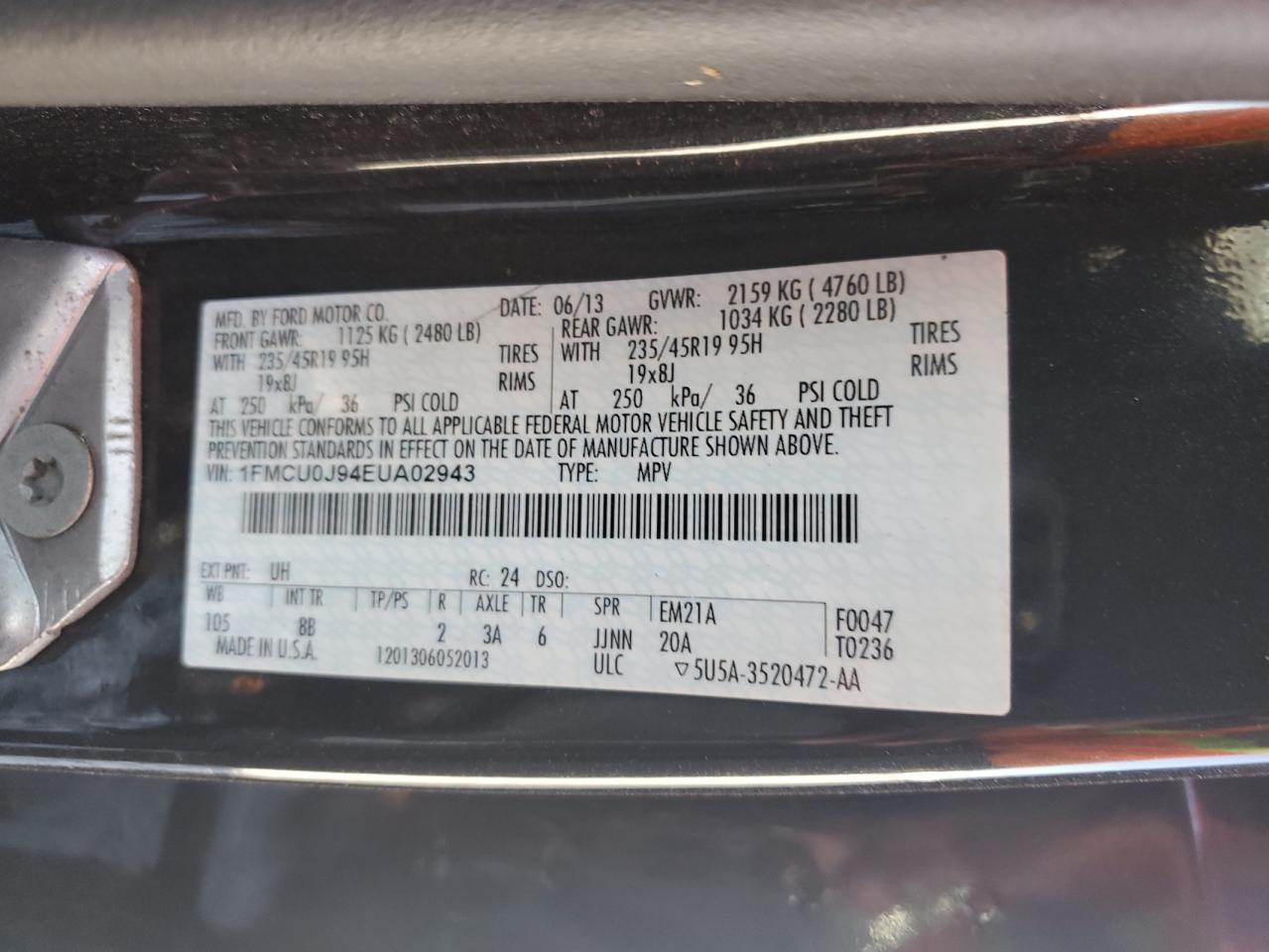 2014 FORD ESCAPE