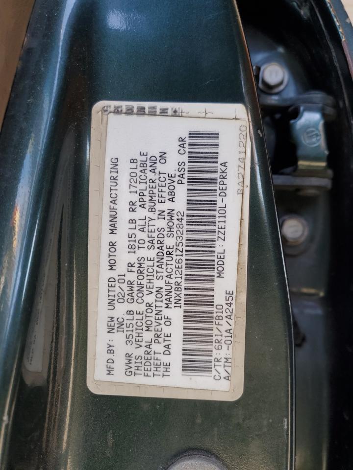 2001 TOYOTA COROLLA