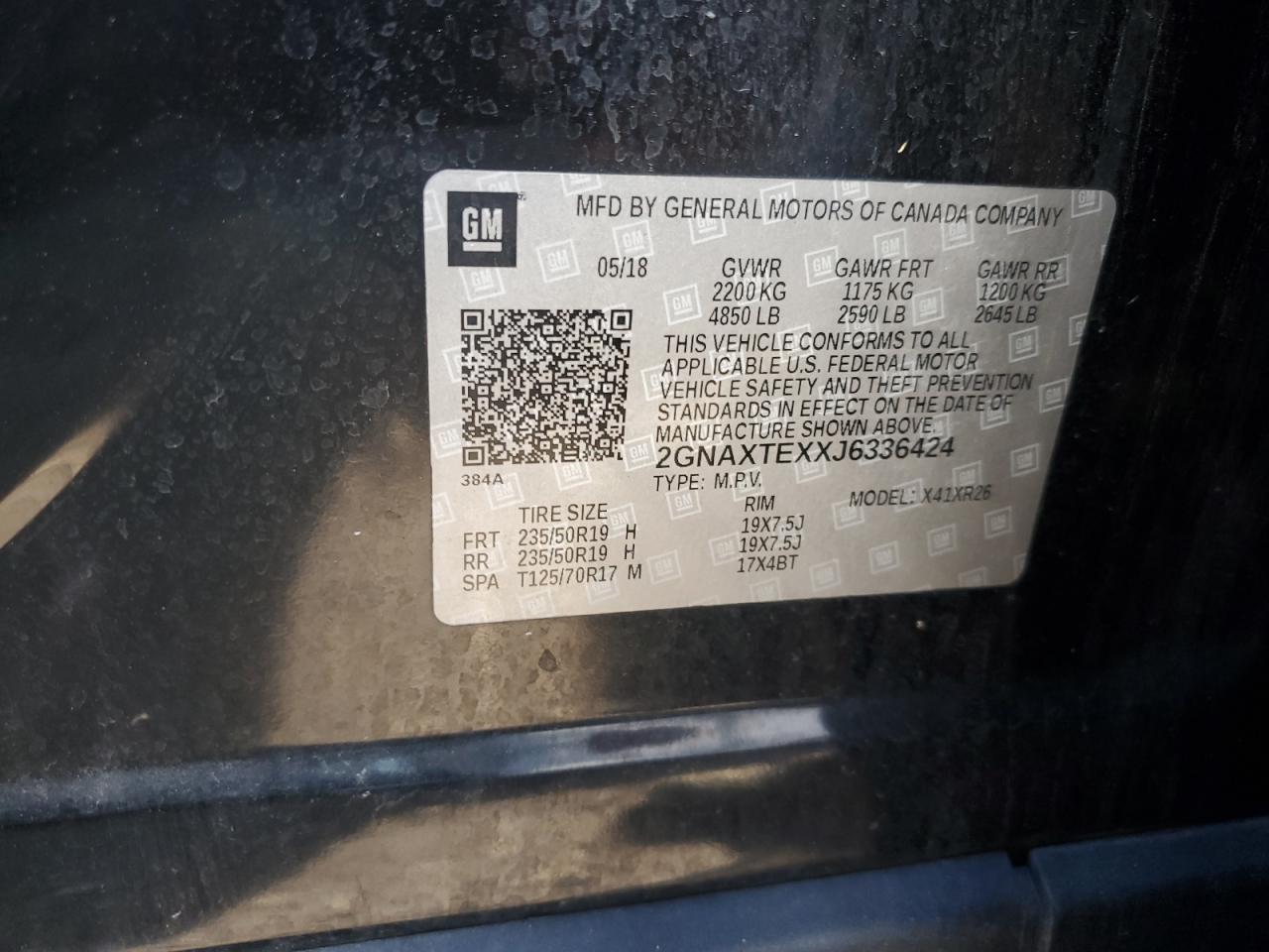 2018 CHEVROLET EQUINOX