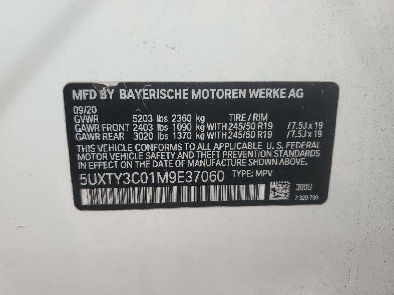 2021 BMW X3