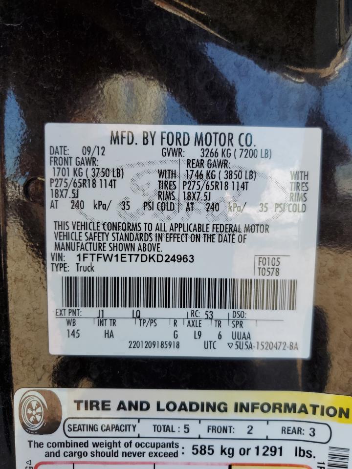 2013 FORD F-150 Lightning