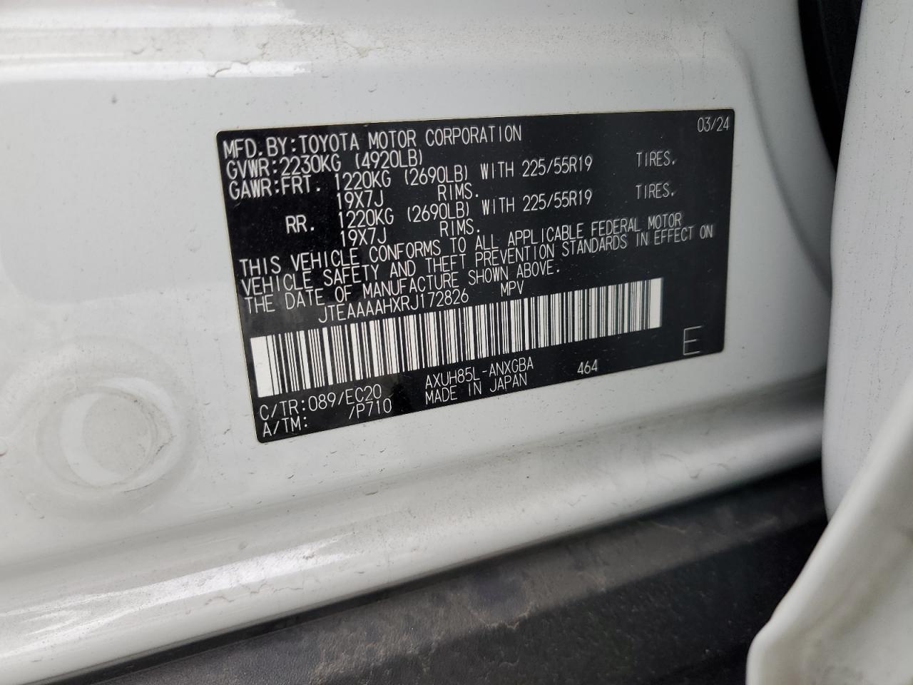 2024 TOYOTA VENZA