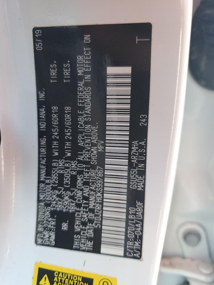 2019 TOYOTA HIGHLANDER