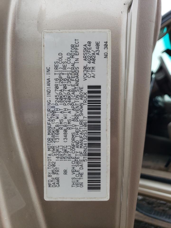 2002 TOYOTA TUNDRA