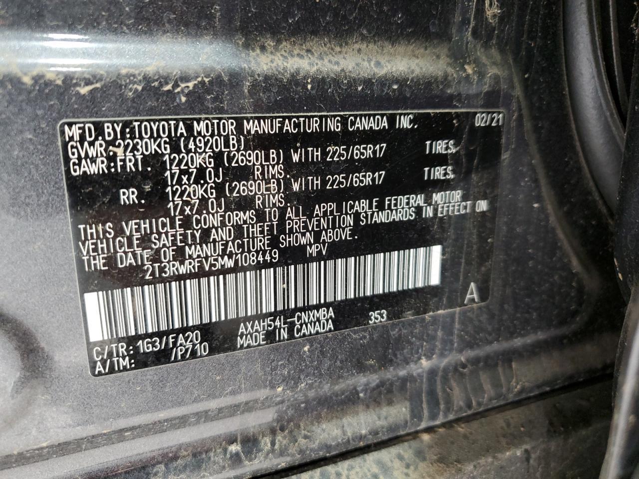 2021 TOYOTA RAV4