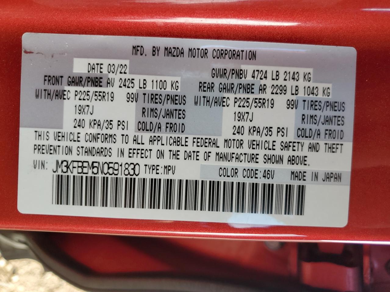 2022 MAZDA CX-5