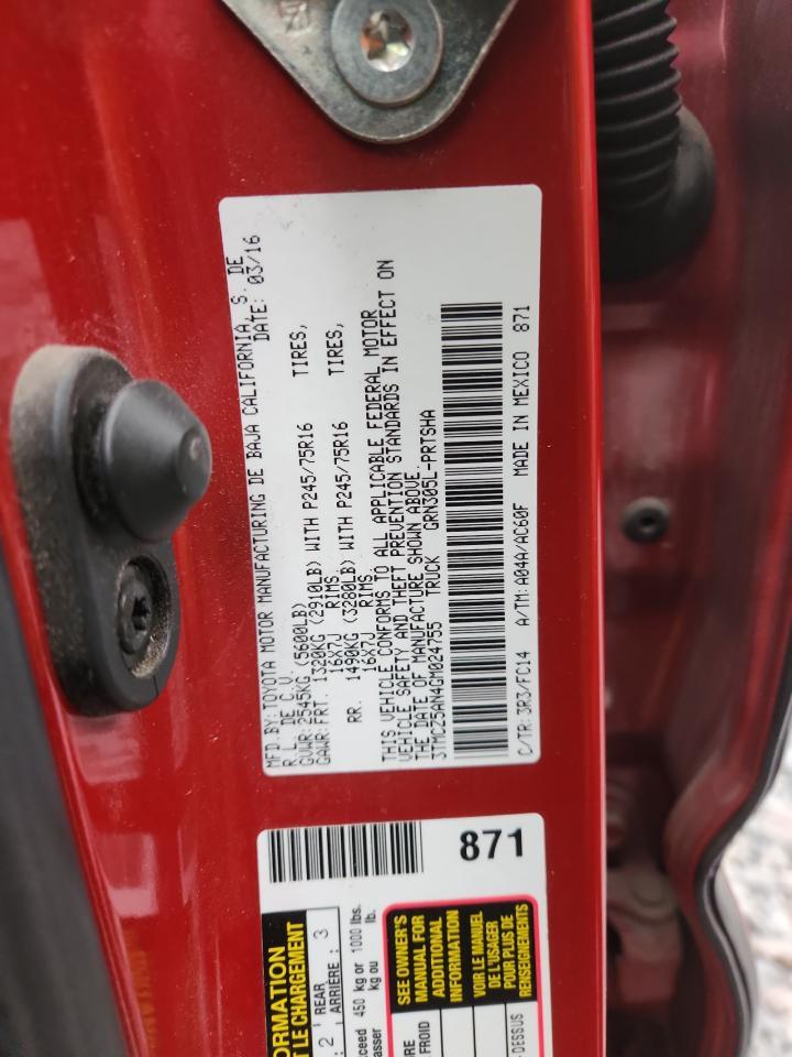2016 TOYOTA TACOMA