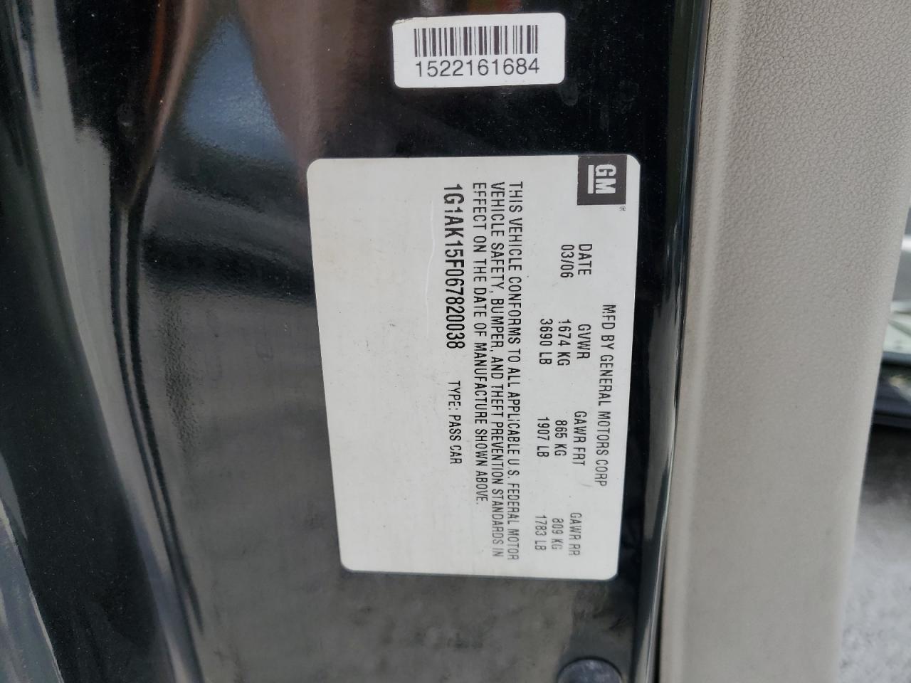 2006 CHEVROLET COBALT