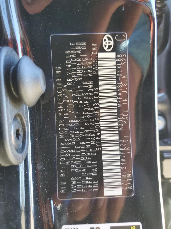 2024 TOYOTA COROLLA