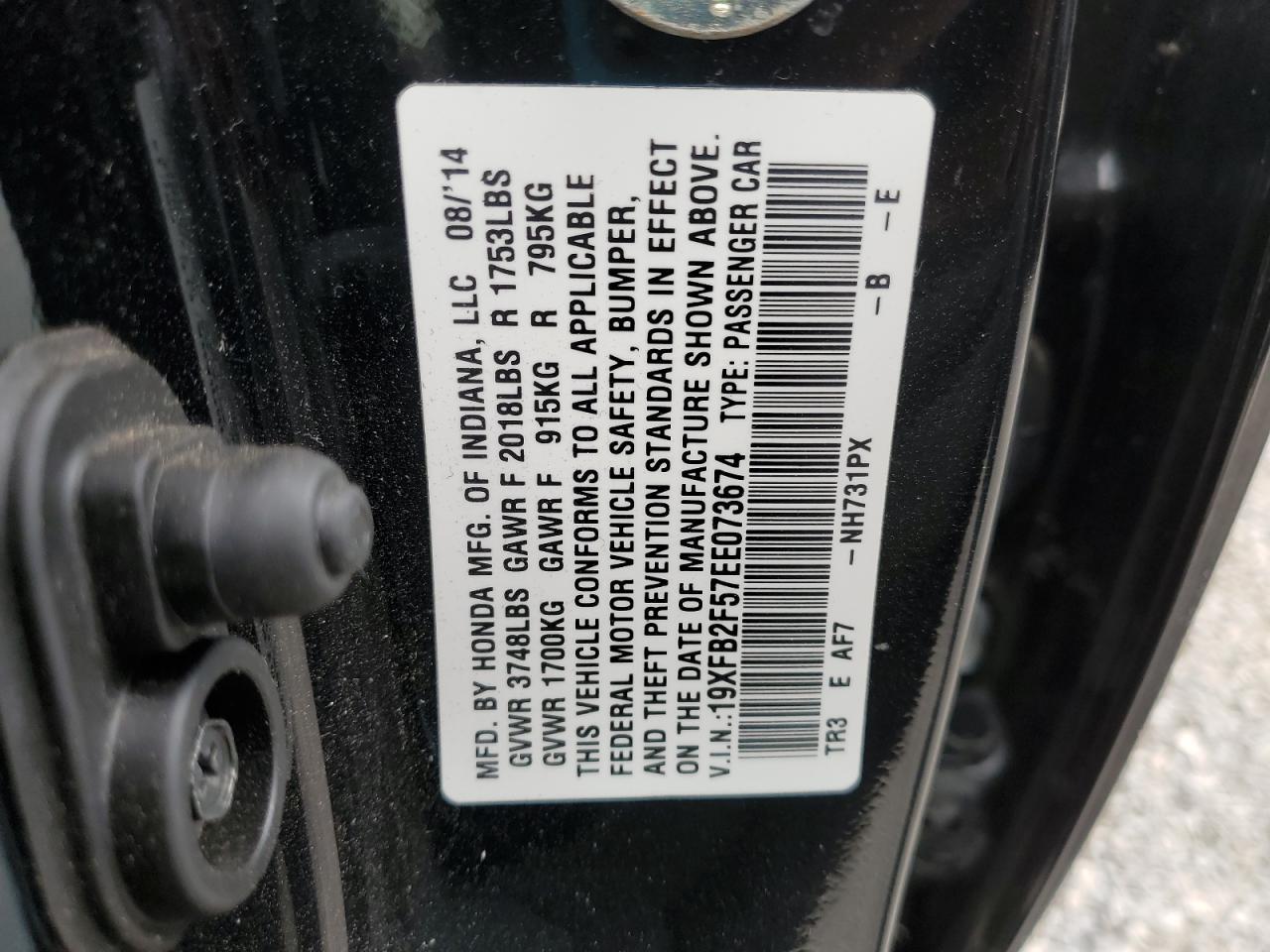 2014 HONDA CIVIC
