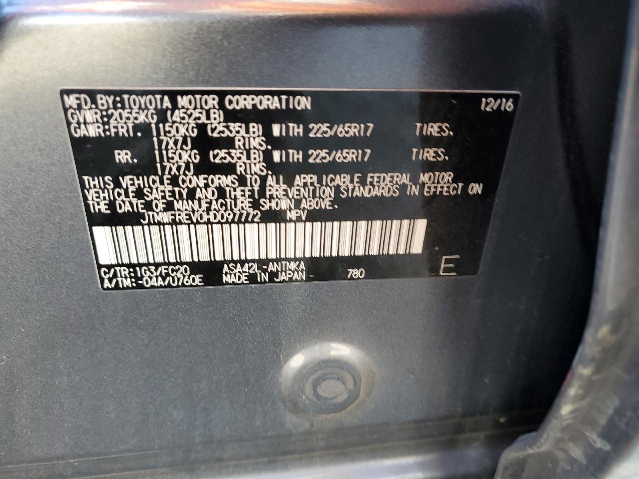 2017 TOYOTA RAV4
