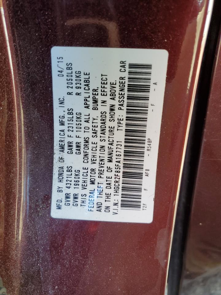 2015 HONDA ACCORD