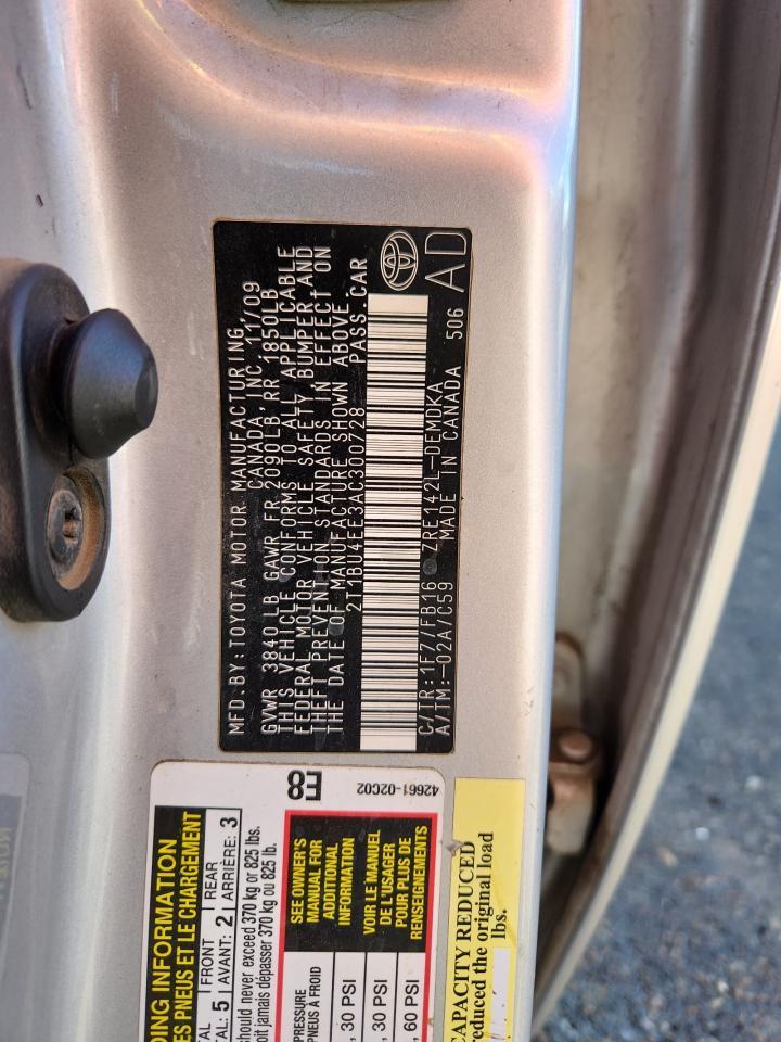 2010 TOYOTA COROLLA