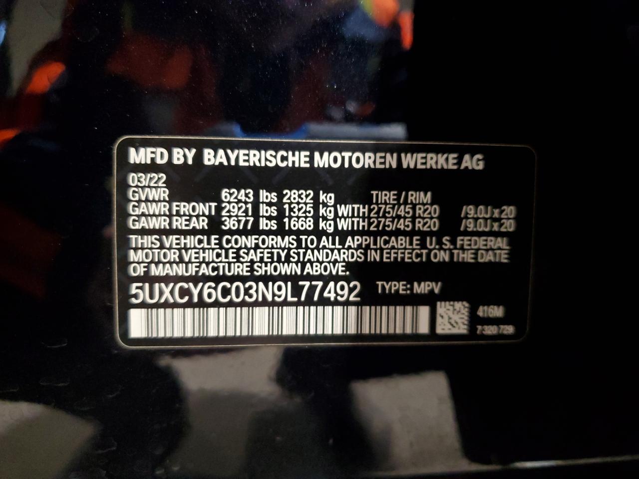 2022 BMW X6
