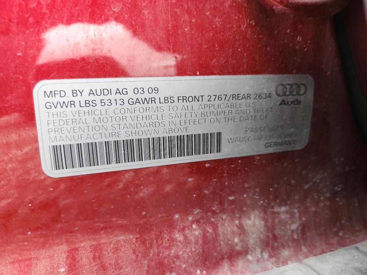 2009 AUDI A6