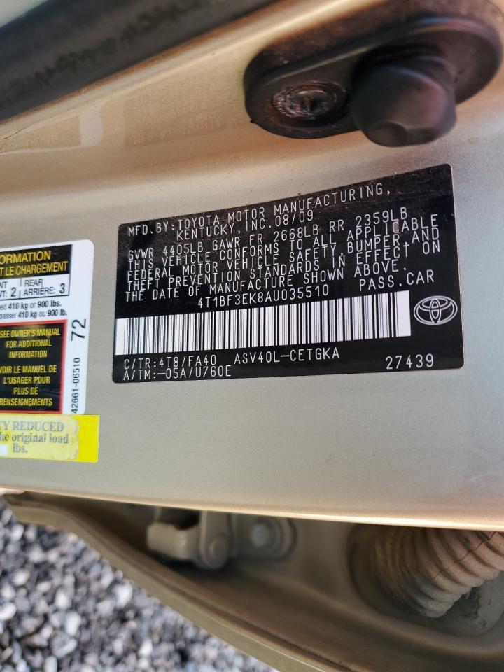 2010 TOYOTA CAMRY