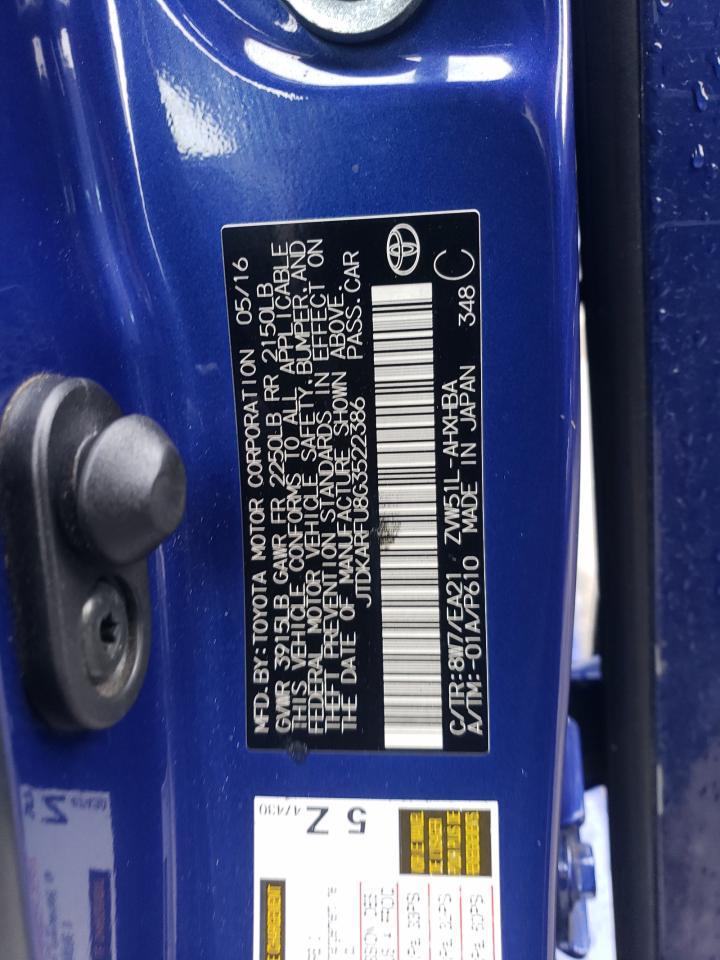 2016 TOYOTA PRIUS
