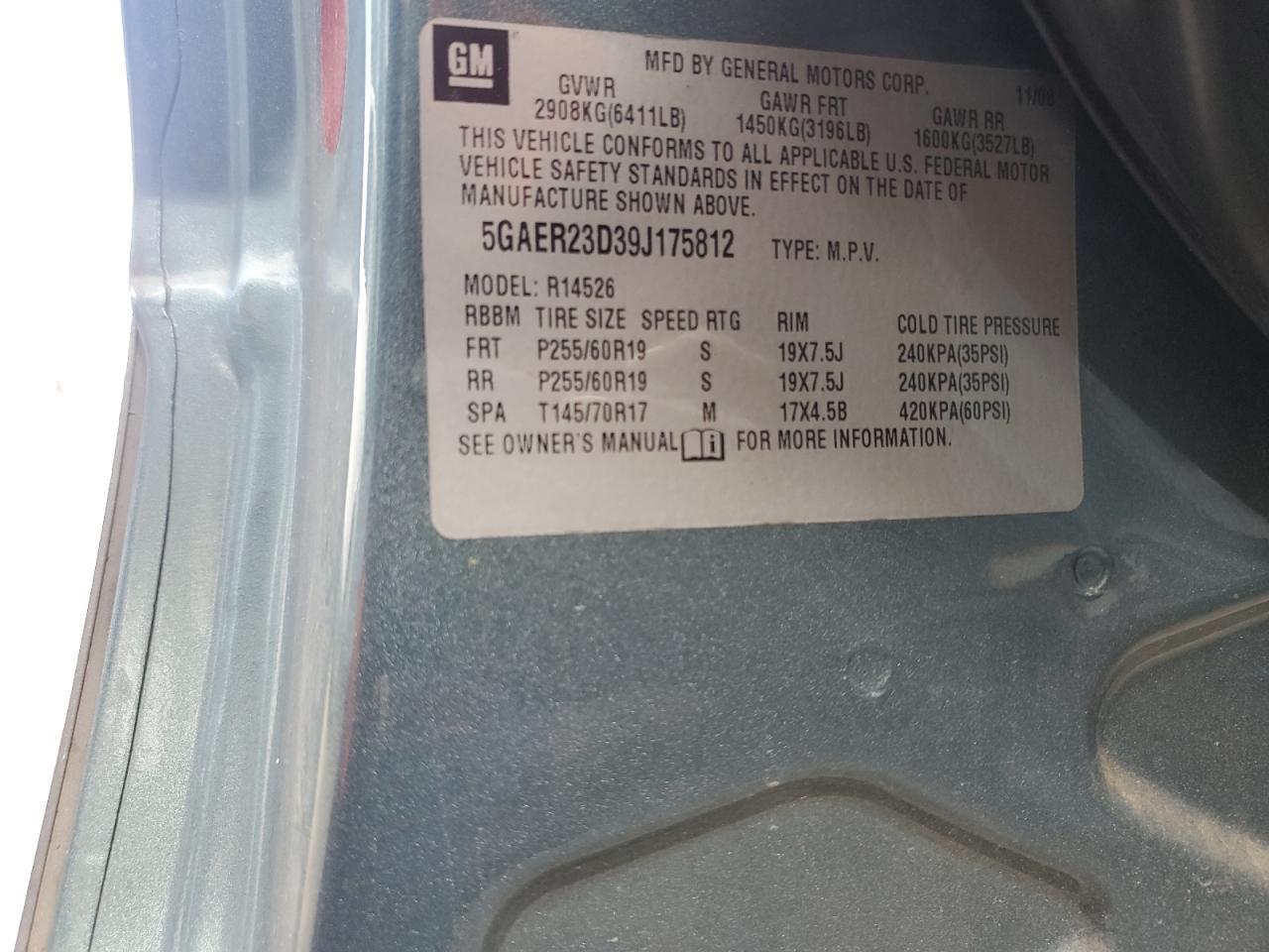 2009 BUICK ENCLAVE