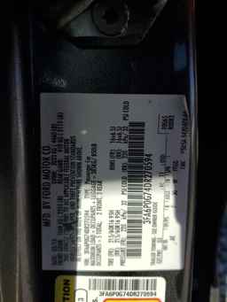 2013 FORD FUSION