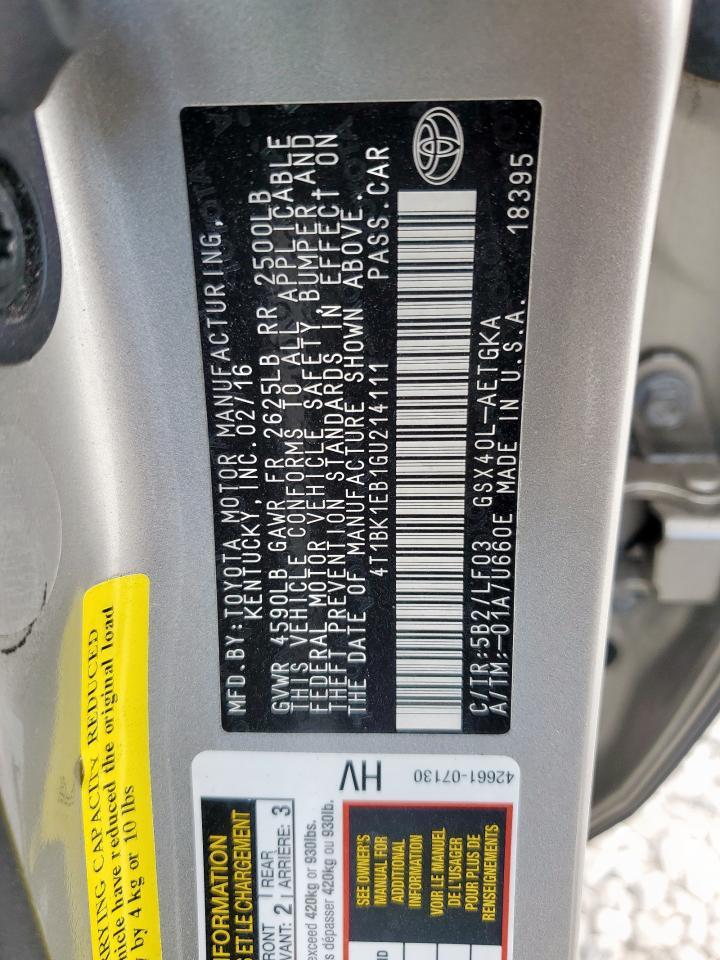 2016 TOYOTA Avalon