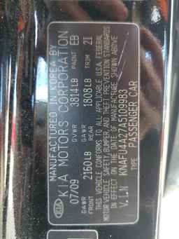 2010 KIA FORTE