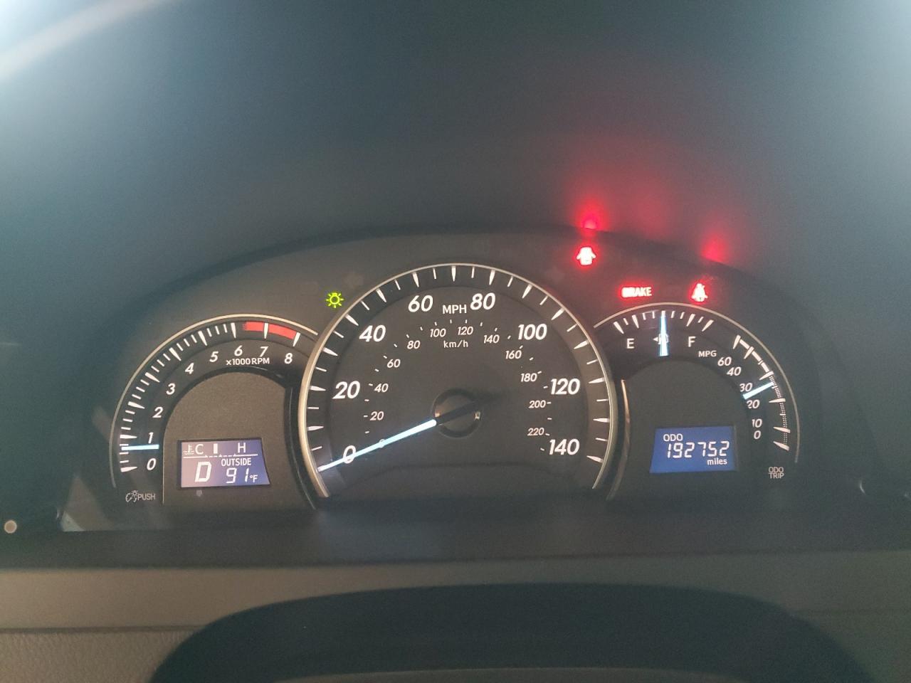 2012 TOYOTA CAMRY