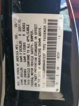 2011 HONDA ACCORD