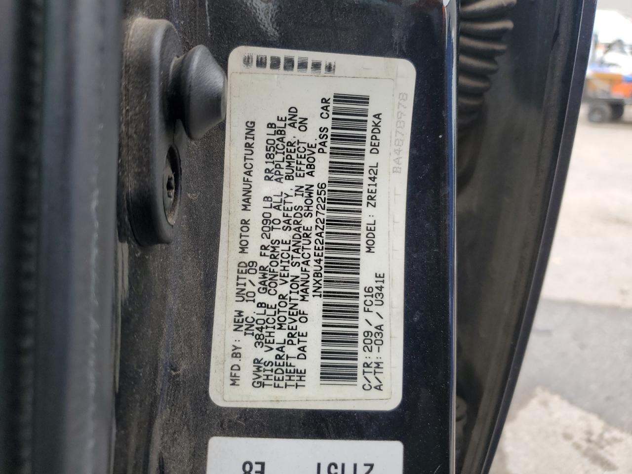 2010 TOYOTA COROLLA
