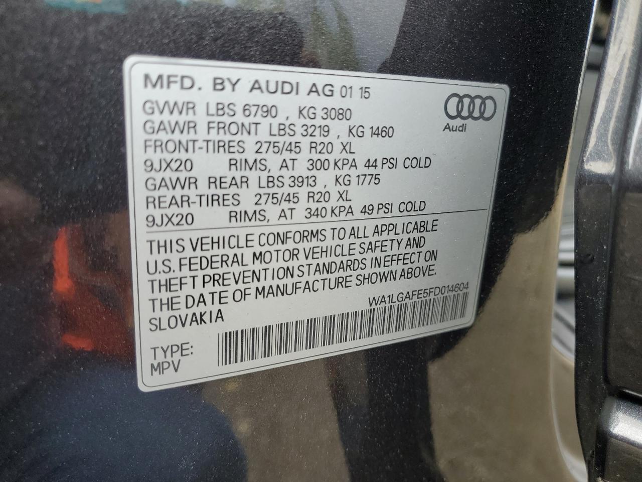 2015 AUDI Q7