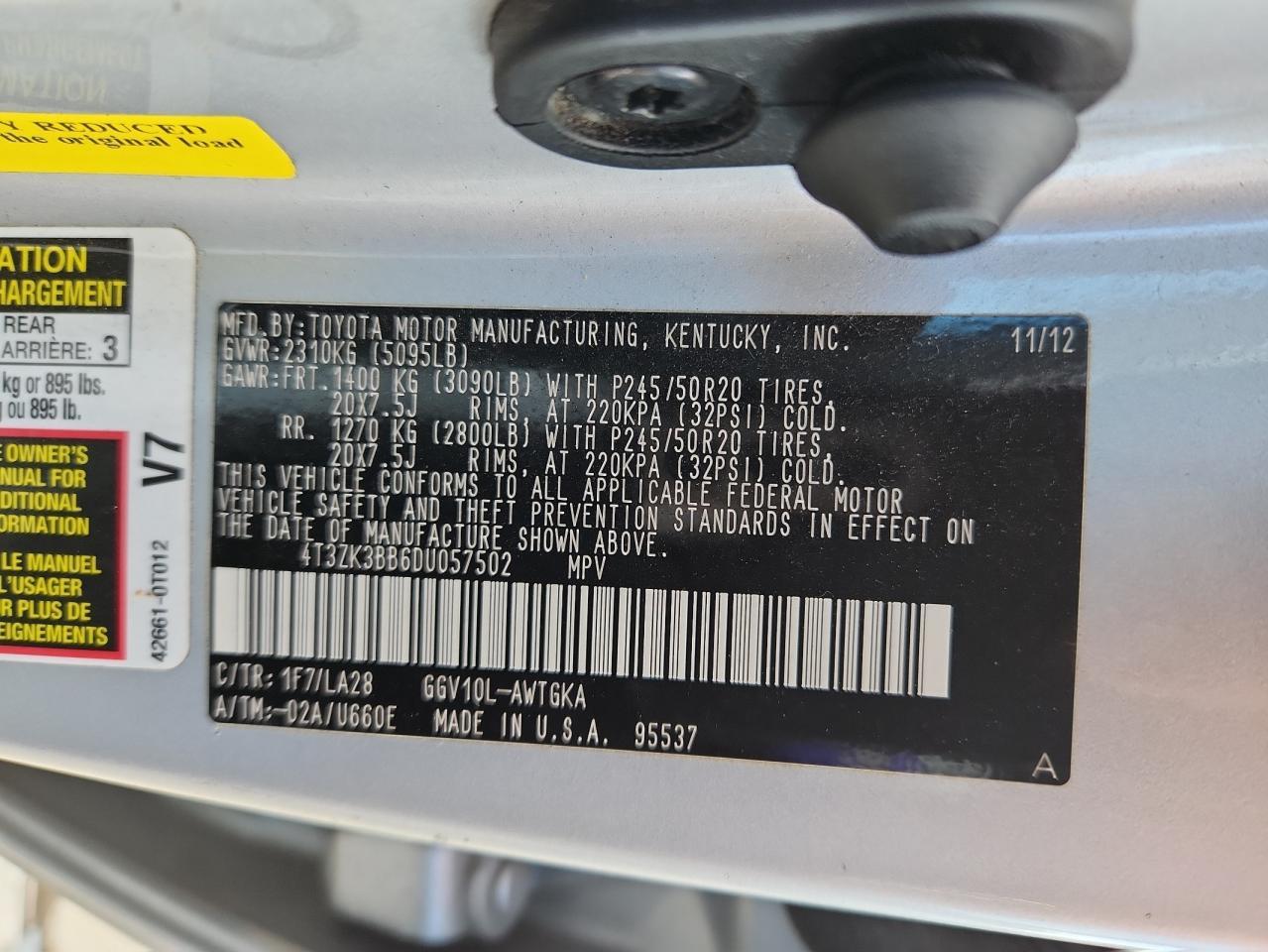 2013 TOYOTA VENZA