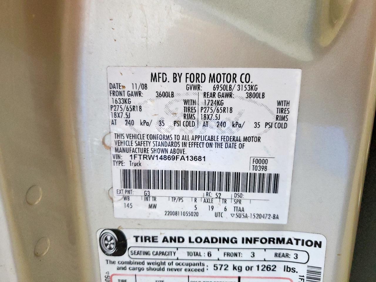 2009 FORD F-150