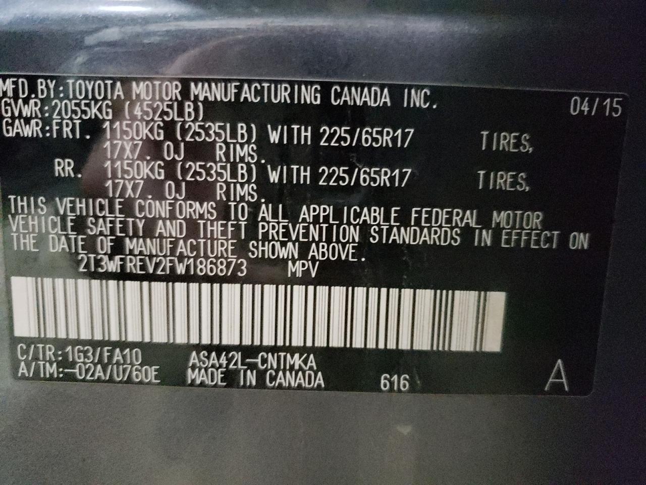 2015 TOYOTA RAV4