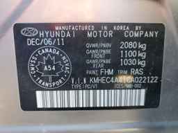 2012 HYUNDAI SONATA