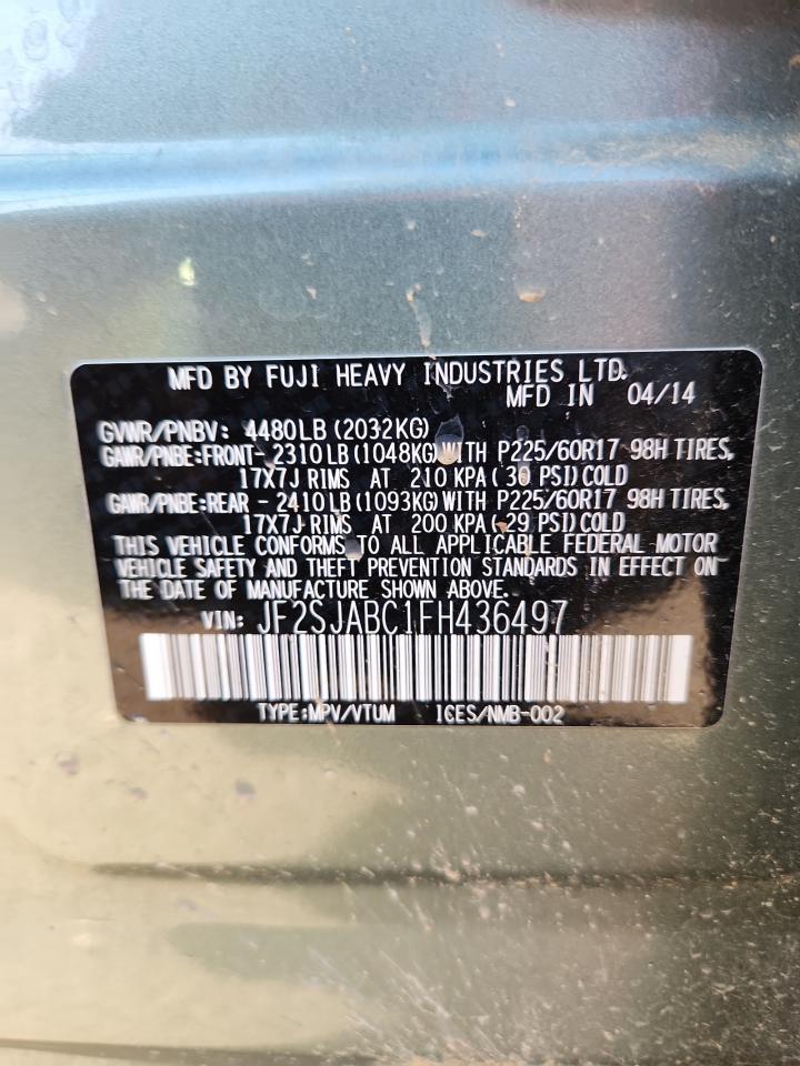 2015 SUBARU FORESTER