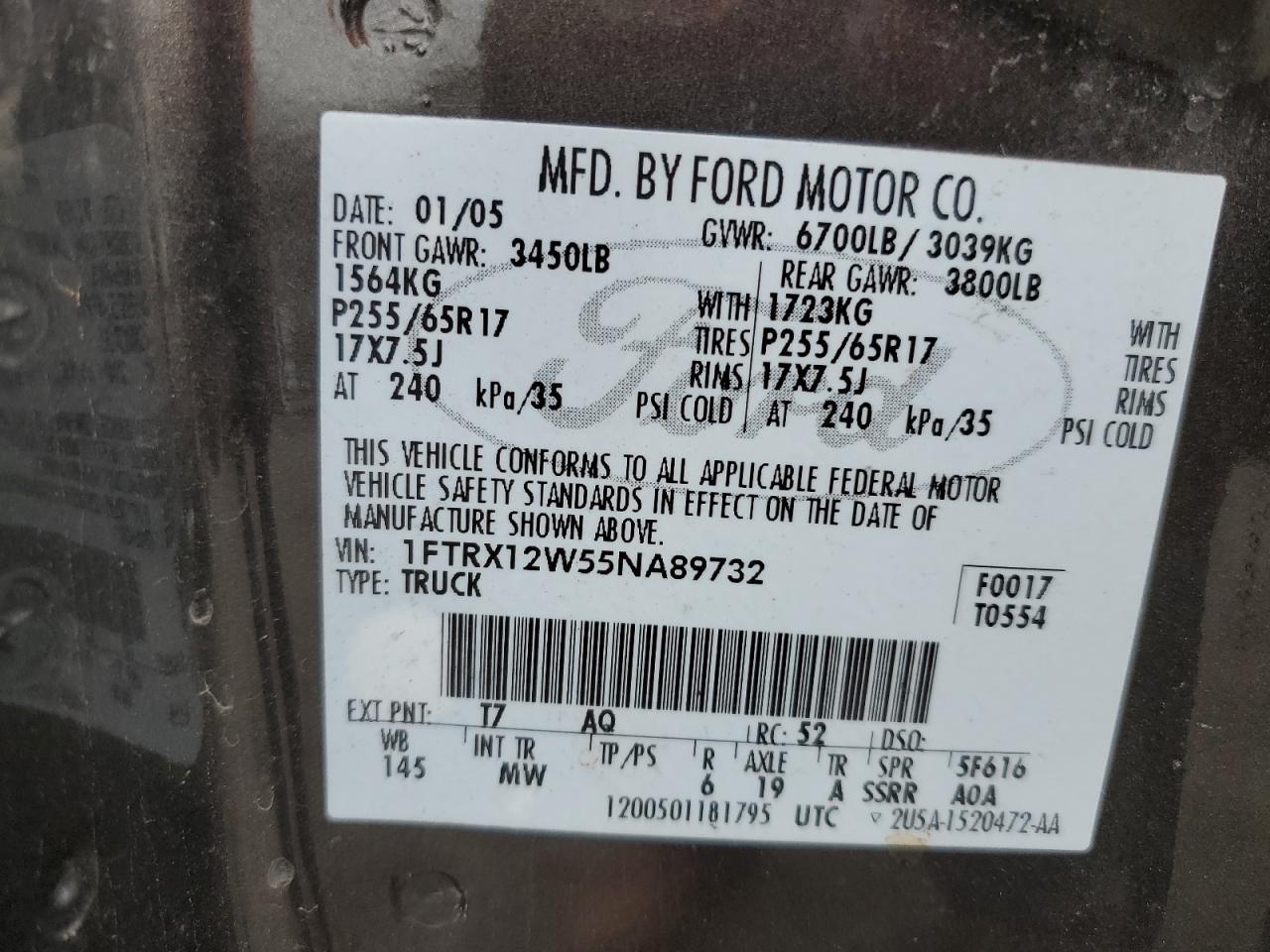 2005 FORD F-150