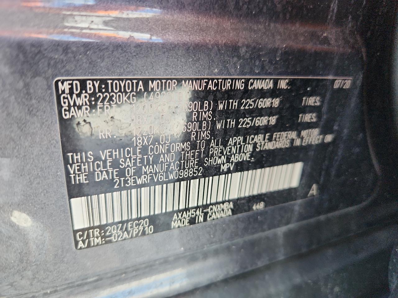 2020 TOYOTA RAV4