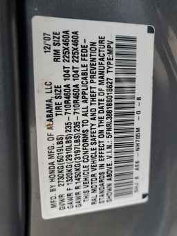 2008 HONDA ODYSSEY