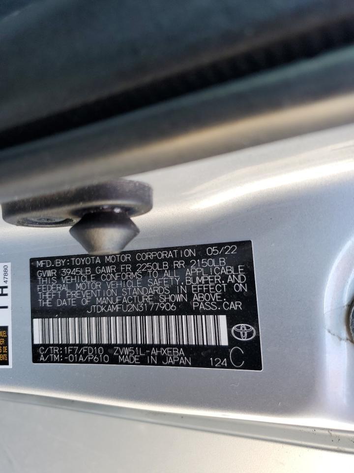 2022 TOYOTA PRIUS