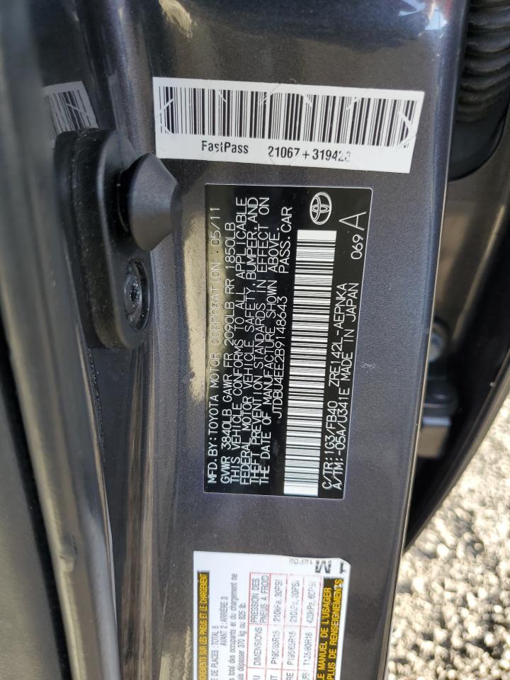 2011 TOYOTA COROLLA