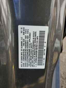 2016 HONDA ODYSSEY