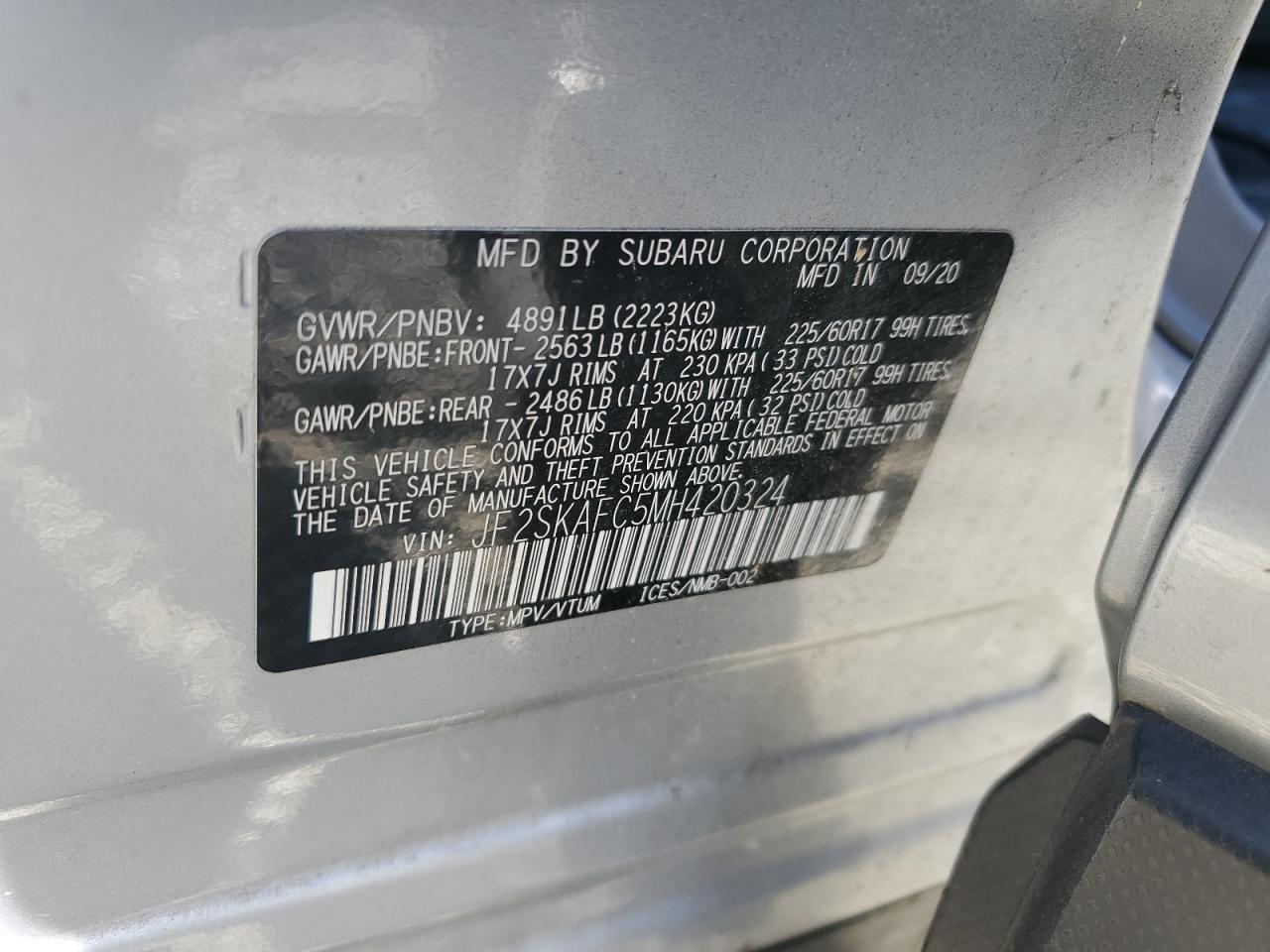 2021 SUBARU FORESTER