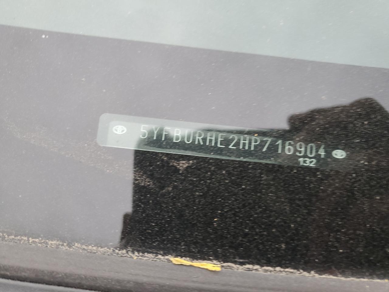2017 TOYOTA COROLLA